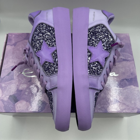 NEW Vintage Havana Levels Sneakers, Women's SZ: 8 M,Purple/Glitter - Picture 10 of 16